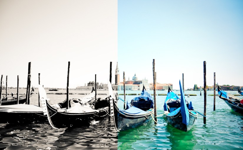 Gegenüberstellung: mit und ohne&nbsp;Farbe