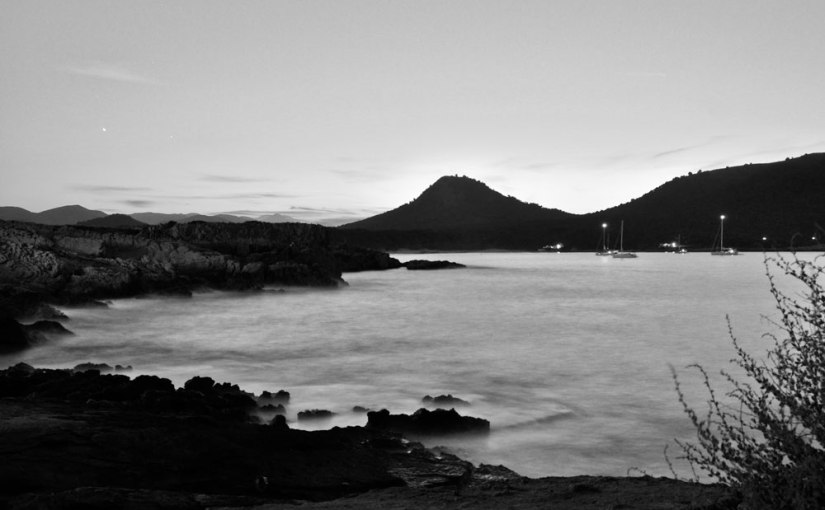 Wattiges Meer in Graustufen & [Wort] Sinnige&nbsp;Gedanken